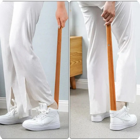 StepNord™ – Elegant vægmonteret skohorn i træ