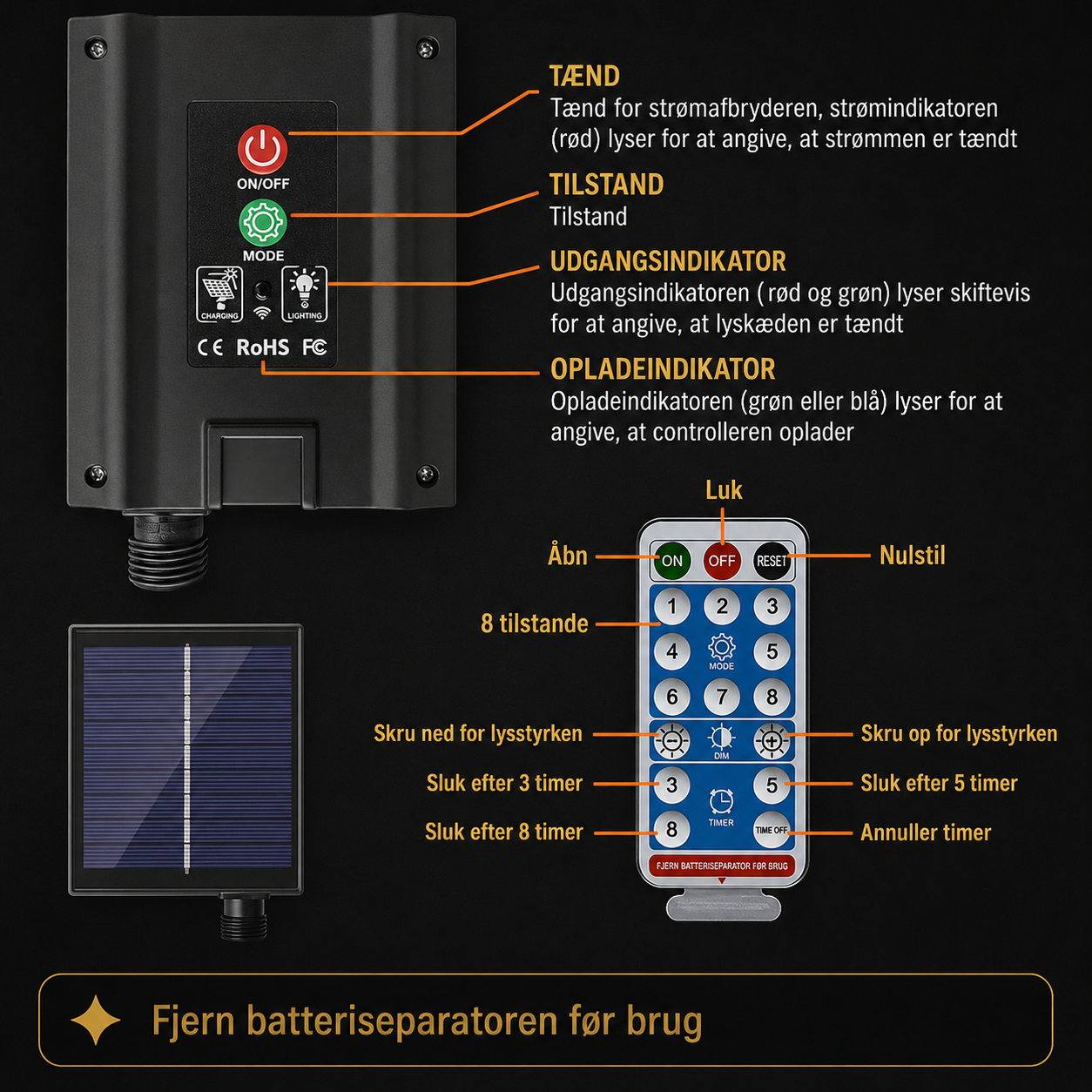 ✨ LumiFlame™ – Elegant solcellelys med levende flammeeffekt til haven