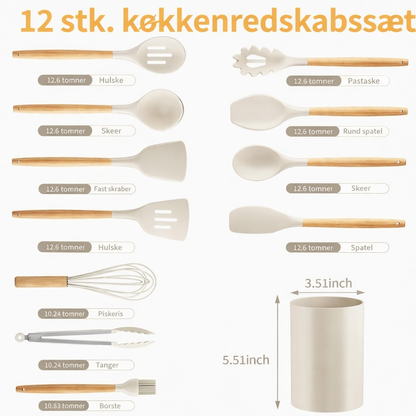 ScandiChef™ Collection – Silikone Køkkensæt (12 dele)