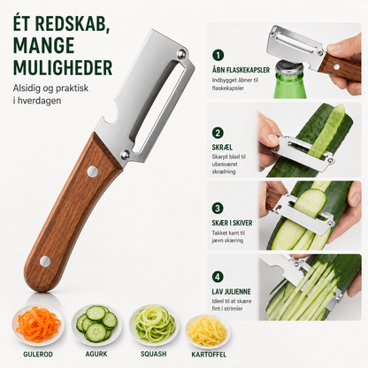 SwiftSlice™ Pro – Skær, skræl og striml grøntsager på få sekunder