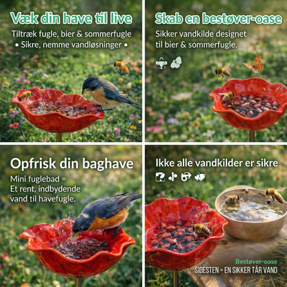 BlomstBad™ – Have fuglebad & bestøver vandstation