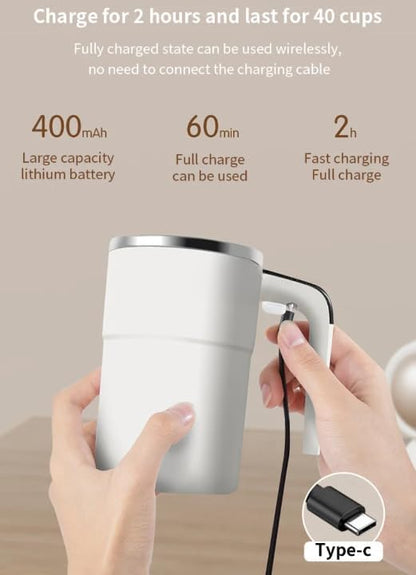Stirra™ SmartMug - Selvomrørende krus med temperaturdisplay (380 ml)