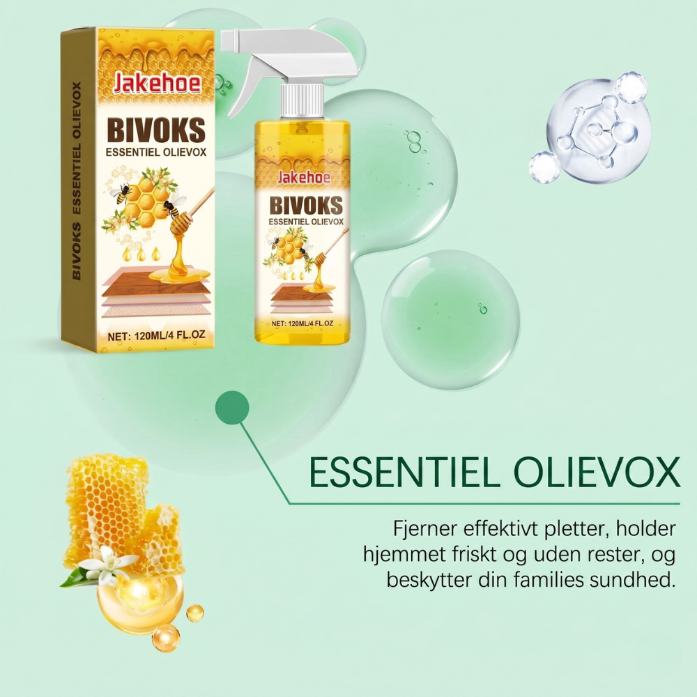 TræGlans™ – Naturlig bivoks-spray til pleje og beskyttelse af træmøbler