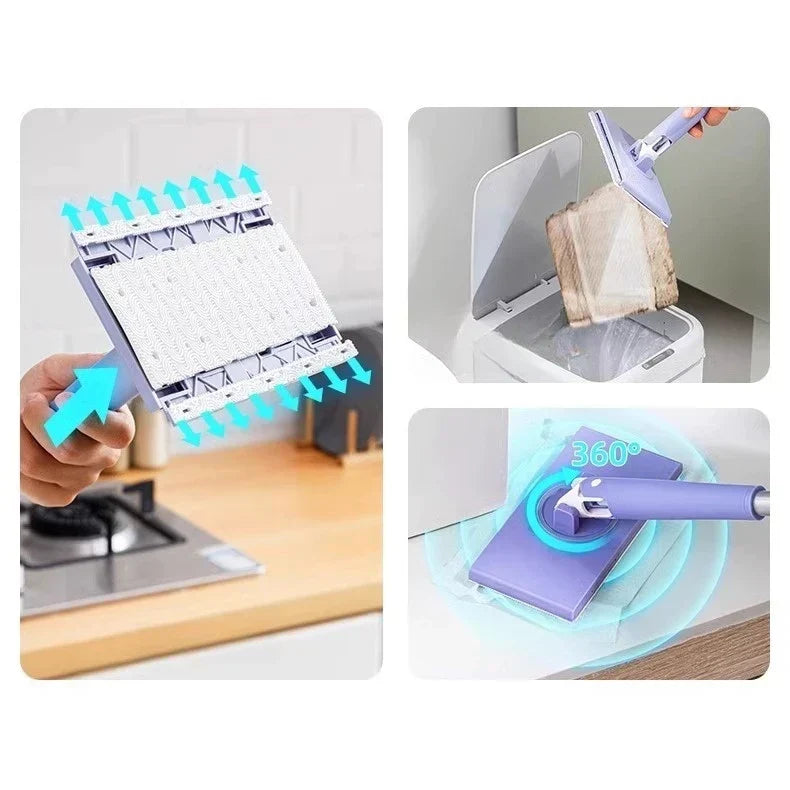 EasyPress Mop™ -Praktisk klemmoppe til effektiv gulvrengøring uden besvær
