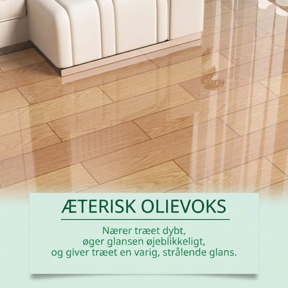 TræGlans™ – Naturlig bivoks-spray til pleje og beskyttelse af træmøbler