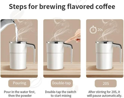 Stirra™ SmartMug - Selvomrørende krus med temperaturdisplay (380 ml)