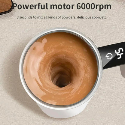 Stirra™ SmartMug - Selvomrørende krus med temperaturdisplay (380 ml)