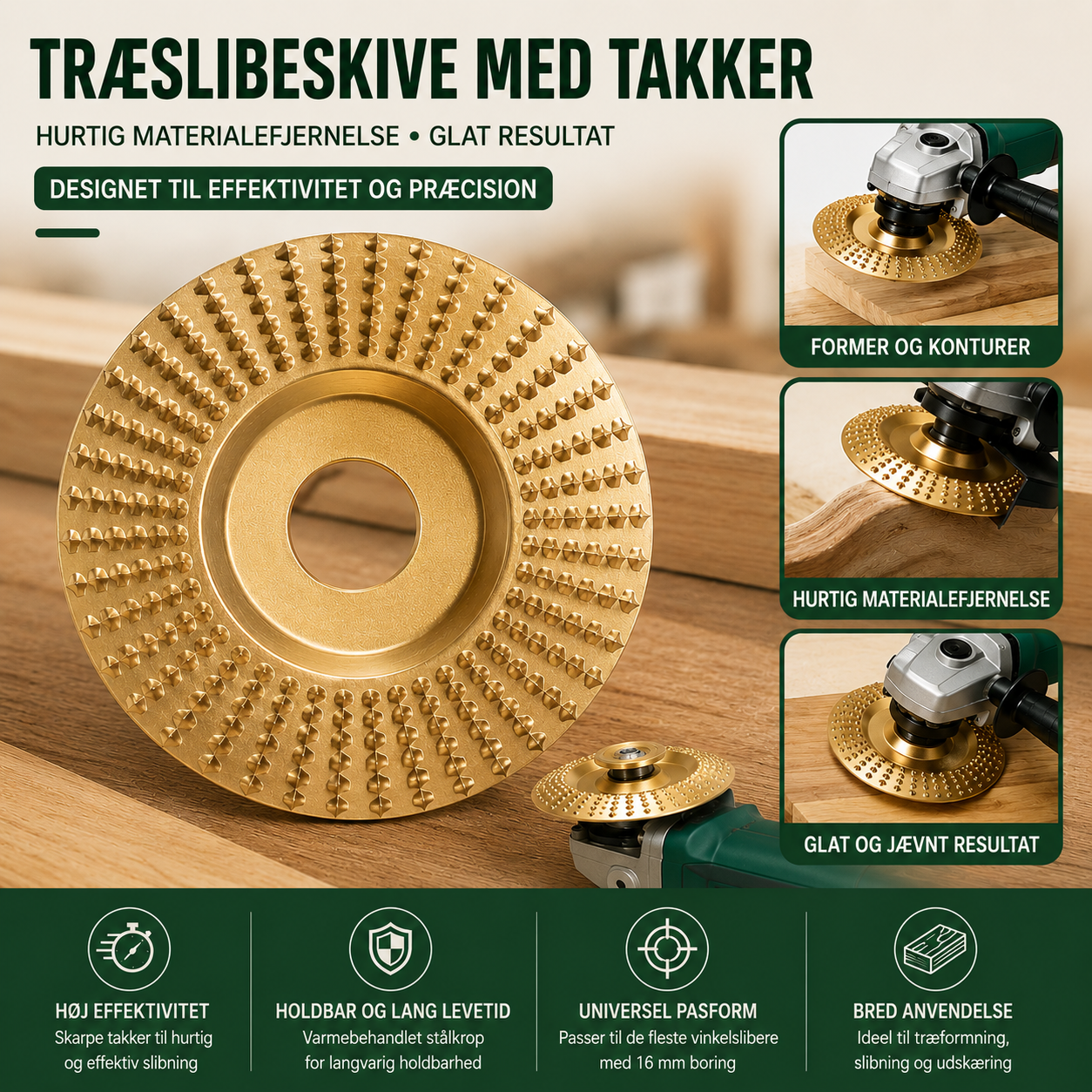 CraftEdge™ Pro - Forvandl din vinkelsliber til et præcisionsværktøj til træarbejde