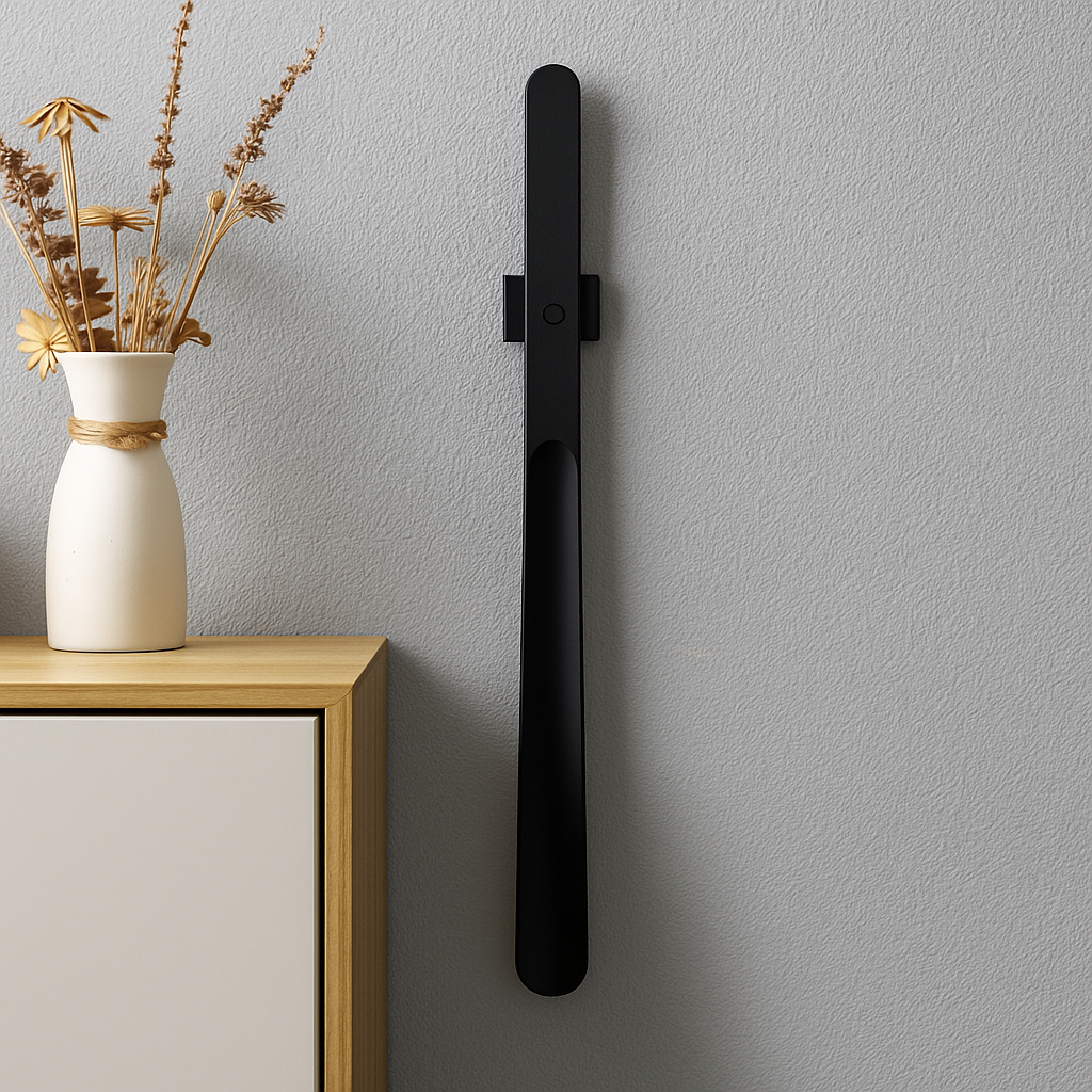 StepNord™ – Elegant vægmonteret skohorn i træ