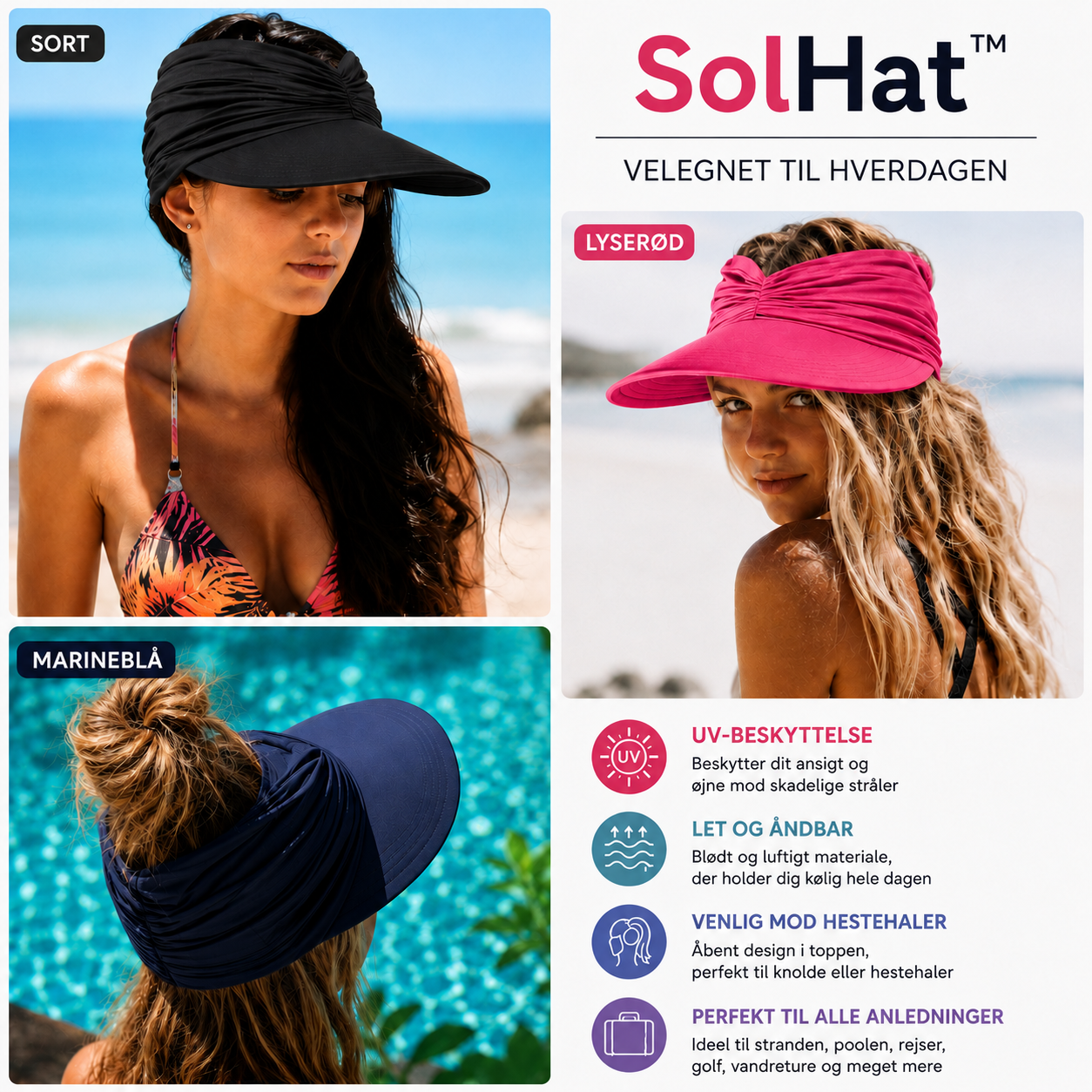 SolHat™ – Stilfuld UV-beskyttelse til solrige sommerdage