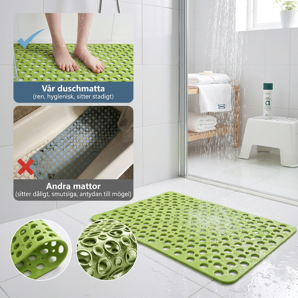 SafeStep™ – Skridsikker bademåtte til mere tryghed og komfort i hverdagen
