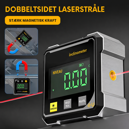 NordAngle™ ProLaser – Digital magnetisk vinkelmåler i aluminium