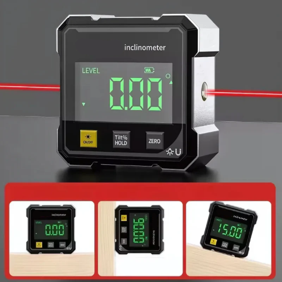 NordAngle™ ProLaser – Digital magnetisk vinkelmåler i aluminium