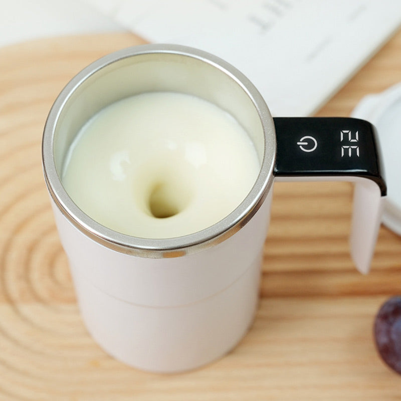 Stirra™ SmartMug - Selvomrørende krus med temperaturdisplay (380 ml)