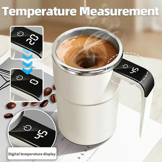 Stirra™ SmartMug - Selvomrørende krus med temperaturdisplay (380 ml)
