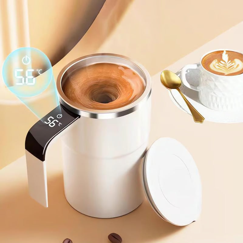 Stirra™ SmartMug - Selvomrørende krus med temperaturdisplay (380 ml)