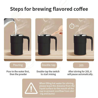 Stirra™ SmartMug - Selvomrørende krus med temperaturdisplay (380 ml)